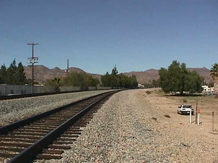 Union Pacific tracks looking westward.