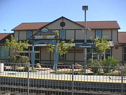 Front of the Chatsworth Station.