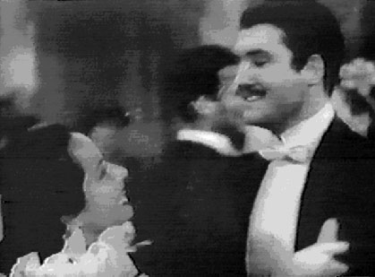 George Reeves and Merle Oberon in "Lydia"