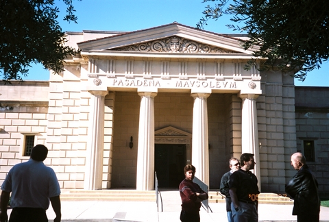 Outside at Mountain View Cemetery