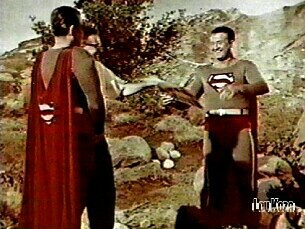 Superman does a double take.