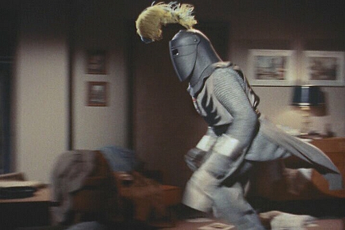 Clark prepares for a "knight on the town."