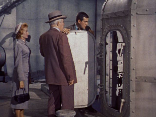 Jimmy Olsen is reluctant to go inside.